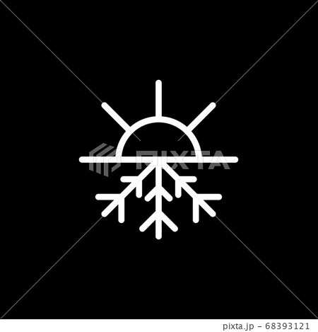 Cold icon. Snowflake sign icon. Air conditioning Cold icon. Snowflake sign icon. Air conditioning 68393121