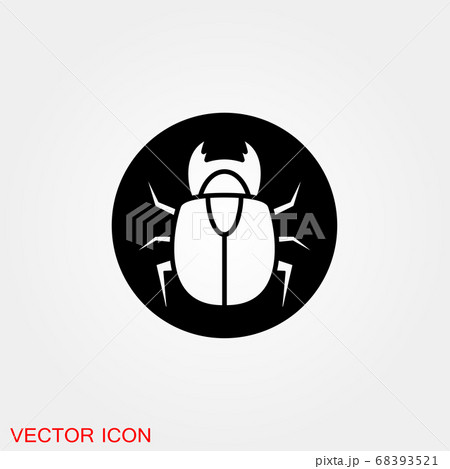 Beetle icon. Insect design, insect icons vector 68393521