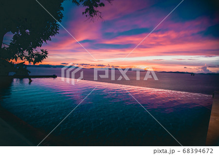Sunset view in Koh Yao Yai, island in the Andaman Sea between Phuket and Krabi Thailand Sunset view in Koh Yao Yai, island in the Andaman Sea between Phuket and Krabi Thailand 68394672