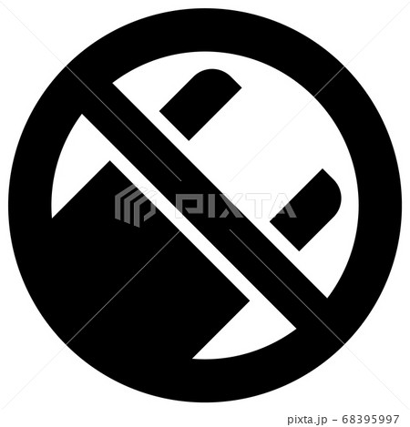 No use plastic bags forbidden sign, modern round No use plastic bags forbidden sign, modern round 68395997