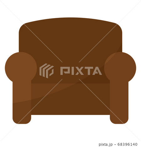 Isolated brown armchair icon 68396140