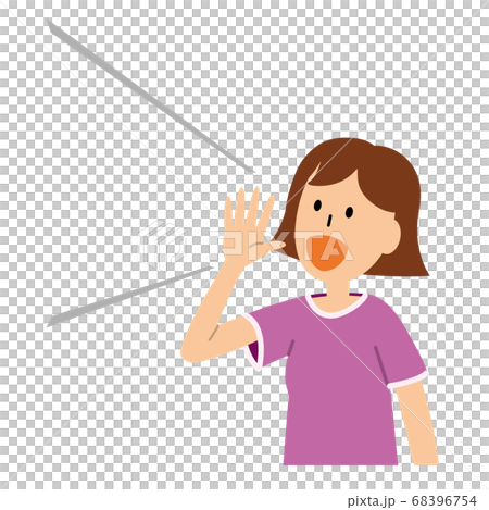Diagonally speaking woman Diagonally speaking woman 68396754