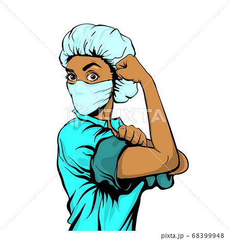 We Can Do It woman doctor in medical mask We Can Do It woman doctor in medical mask 68399948