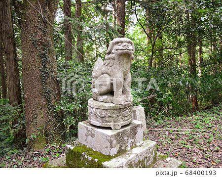 岡山のパワースポット、サムハラ神社奥宮で迎えてくれる、かわいい狛犬 岡山のパワースポット、サムハラ神社奥宮で迎えてくれる、かわいい狛犬 68400193