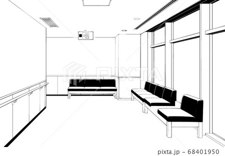 漫画風カラーイラスト　病院_室内 68401950