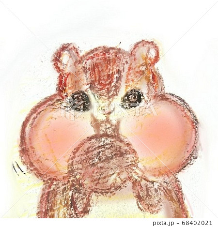 食事中のりすさん 68402021