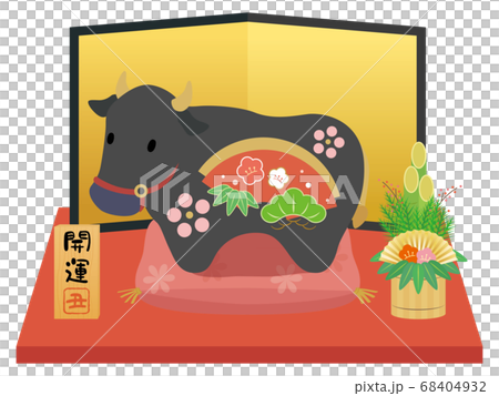 Cow zodiac ornament - Stock Illustration [68404932] - PIXTA