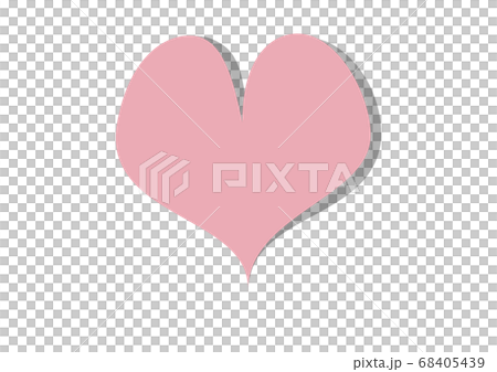 三維柔和色調粉紅色的心角落 68405439