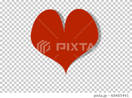 Three-dimensional red heart 68405441