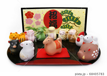 年賀素材　午年 68405783