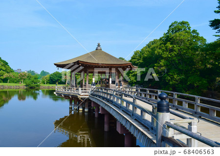 奈良公園 鷺池 浮見堂 奈良公園 鷺池 浮見堂 68406563