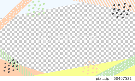 Background design with pop stripes and polka dots 68407521