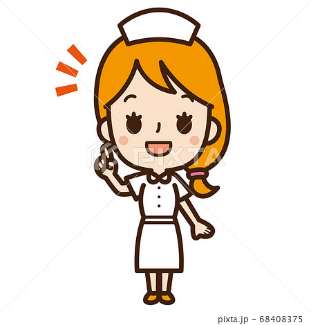 看護師イラスト ひらめきのイラスト素材