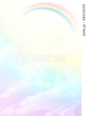 空グラデーションとシャボン玉のイラスト素材 空グラデーションとシャボン玉のイラスト素材