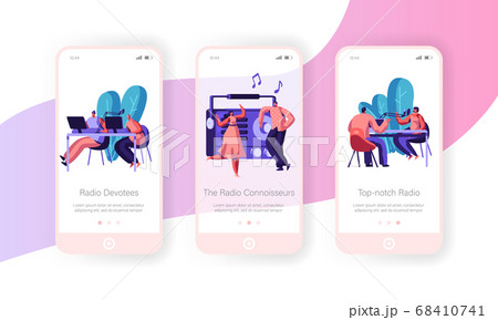 People and Radio Concept for Website or Web Page 68410741