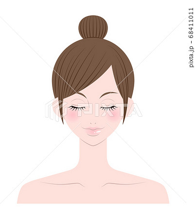 顔 女性 顔 女性 68411011