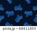 Ambulance car seamless pattern background 68411855