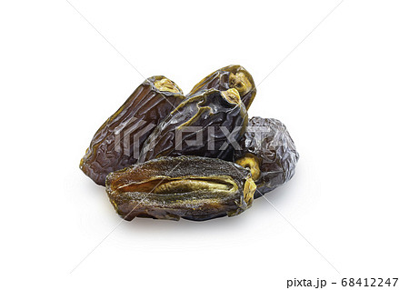 Dried Medjoul date fruit on white isolated 68412247