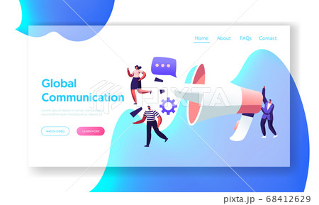 Global Communication Concept, Marketing Team 68412629