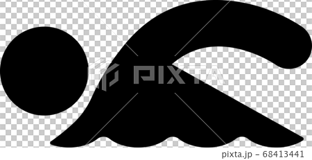 泳いでいる人のピクトグラム 68413441