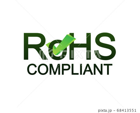 Green RoHS. Logo, icon, label. Quality mark. Business icon. Vector stock illustration. 68413551