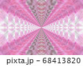 Pink abstract glass tunnel background, design 68413820
