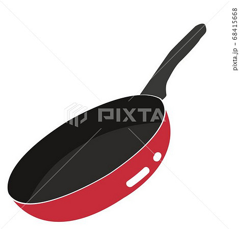illustration of cooking tools - flying pan 68415668