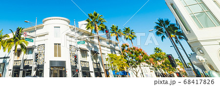 Rodeo drive on a sunny day 68417826