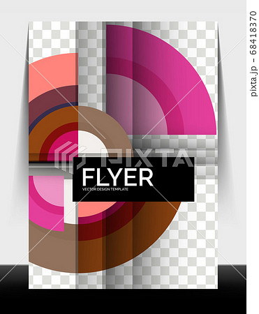 Circle design a4 flyer print template, annual report design Circle design a4 flyer print template, annual report design 68418370