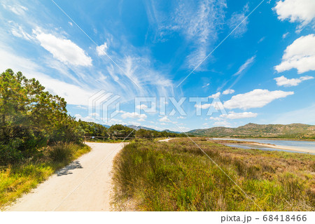 Dirt road in Sardinia 68418466