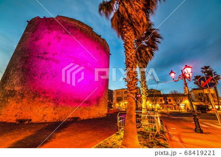 Colorful night in Alghero Colorful night in Alghero 68419221