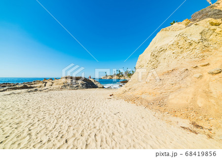 sand and rocks in Laguna Beach 68419856