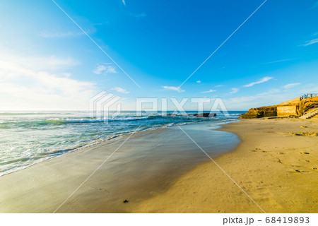 La Jolla shoreline at sunset La Jolla shoreline at sunset 68419893