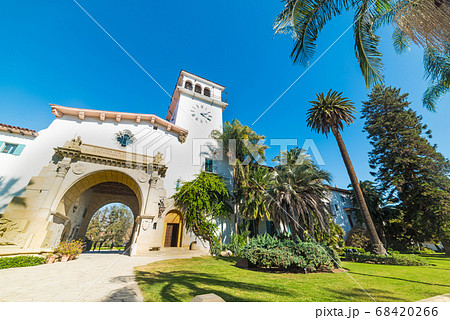 Santa Barbara courthouse on a clear day Santa Barbara courthouse on a clear day 68420266