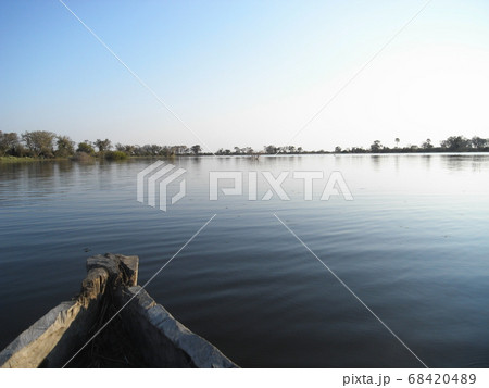 モコロに乗りながら見たオカバンゴ湿地帯 モコロに乗りながら見たオカバンゴ湿地帯 68420489