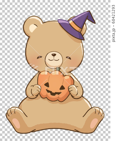 微笑的熊和萬聖節（南瓜） 68421293