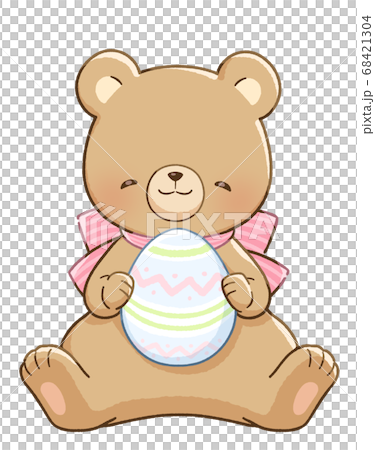 微笑的熊和復活節彩蛋 68421304