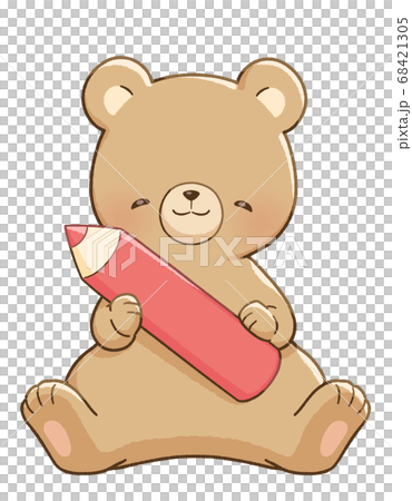 微笑熊和鉛筆 68421305