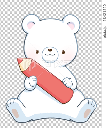 北極熊和鉛筆 68421320