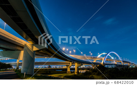 都市風景 江北ジャンクションの夜景 都市風景 江北ジャンクションの夜景 68422010