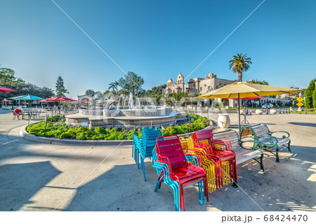 Fountain in Balboa park 68424470