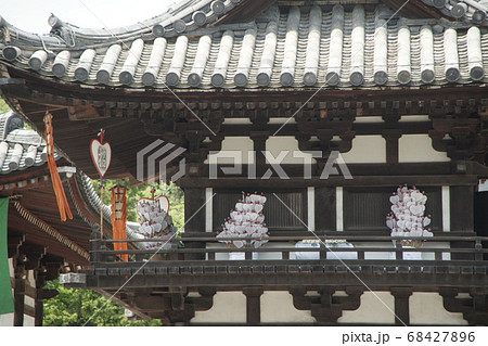 奈良 唐招提寺 うちわ撒き 奈良 唐招提寺 うちわ撒き 68427896