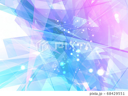 キラキラ輝くクリスタル風の抽象背景素材のイラスト素材 [68429551] - PIXTA
