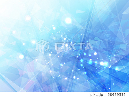 キラキラ輝くクリスタル風の抽象背景素材 68429555