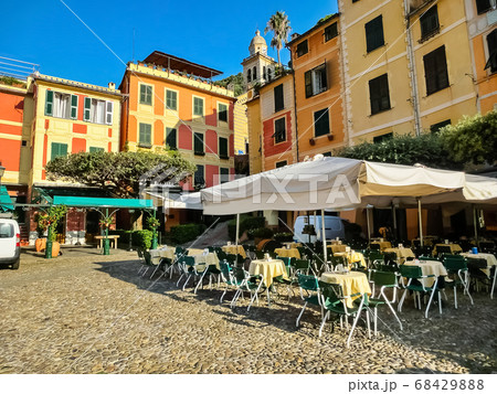 Beautiful bay with colorful houses in Portofino, Beautiful bay with colorful houses in Portofino, 68429888