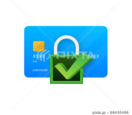 Secure credit card transaction. Payment protection concepts, Secure payment. Vector illustration. 68430496