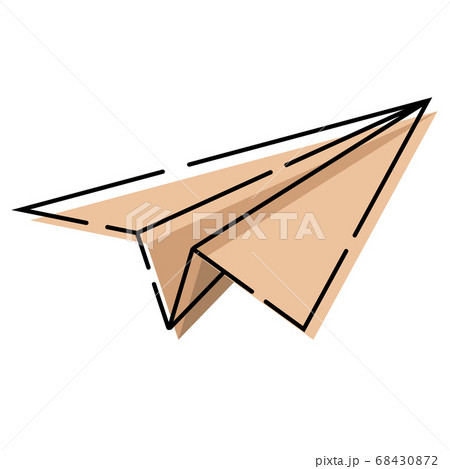 Isolated paper plane 68430872