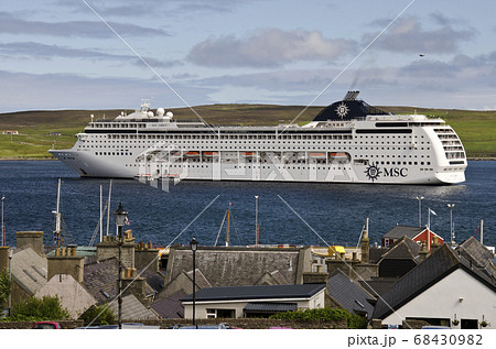MSC Cruise ship in Scotland, Shetland Island MSC Cruise ship in Scotland, Shetland Island 68430982