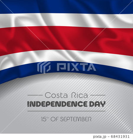 Costa Rica happy independence day greeting card, banner vector illustration 68431931