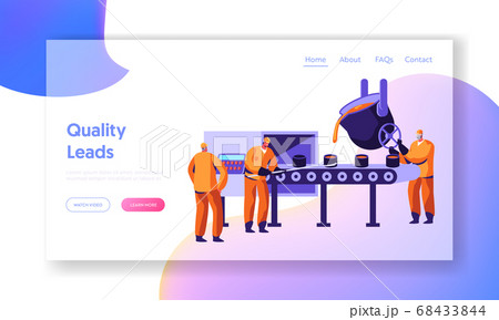 Metallurgy Industry Workers Smelting Metal Metallurgy Industry Workers Smelting Metal 68433844